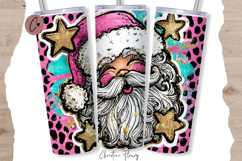 Preppy Santa Claus Tumbler Wrap PNG Product Image 1