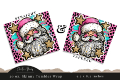 Preppy Santa Claus Tumbler Wrap PNG Product Image 3