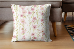 Watercolor Grandmillennial Seamless Pattern, Pastel Floral Product Image 4