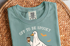 Funny Ghost Goose Design | Retro Halloween Goose Humor Png Product Image 2
