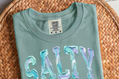 Hand Painted Salty PNG, Sarcastic Beach Png, Coquette Bow Product Image 3