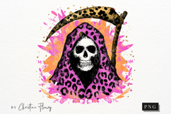 Preppy Halloween Grim Reaper PNG Product Image 4