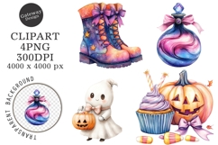 Preppy Halloween Clipart Png Product Image 1