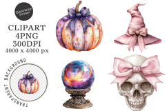 Preppy Halloween Clipart Png Product Image 1