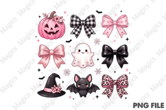 Preppy Halloween Coquette PNG Product Image 1