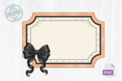 Preppy Halloween Frames Clipart PNG Product Image 1