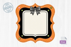 Preppy Halloween Frames Clipart PNG Product Image 1