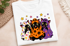 Preppy Halloween Ghost and Cat PNG Product Image 4
