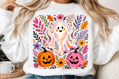 Preppy Halloween Ghost Png Product Image 3