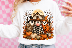 Preppy Halloween Ghost PNG Product Image 3