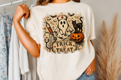Preppy Halloween Nurse Png,Cute Spooky Nurse Shirt Design Product Image 2