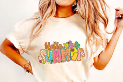 Hello Summer PNG, Preppy Summer PNG, Summer Vibes, Beach PNG Product Image 1