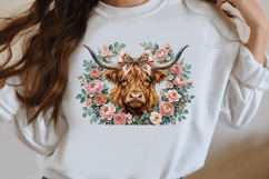Preppy Highland Cow Png Product Image 3