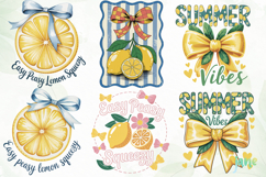 Preppy Lemon Summer Vibes PNG Product Image 8