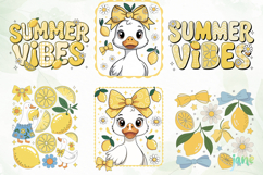 Preppy Lemon Summer Vibes PNG Product Image 6