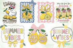 Preppy Lemon Summer Vibes PNG Product Image 4