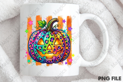 Preppy Leopard Halloween Pumpkin PNG Product Image 4