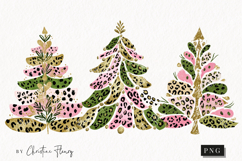 Preppy Christmas Tree Clipart | Christmas PNG Product Image 1