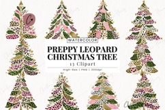 Preppy Christmas Tree Clipart Bundle Product Image 1
