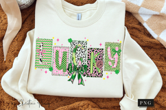 Preppy Coquette Lucky PNG | St Patrick's Day Png Product Image 3