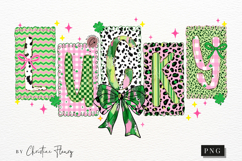 Preppy Coquette Lucky PNG | St Patrick's Day Png Product Image 5