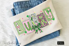 Preppy Coquette Lucky PNG | St Patrick's Day Png Product Image 10