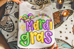 Preppy Mardi Gras PNG, Fleur De Lis PNG, King Cake PNG Product Image 3