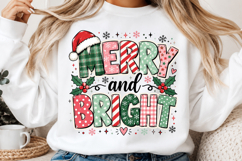 Preppy Merry And Bright Christmas PNG Product Image 2