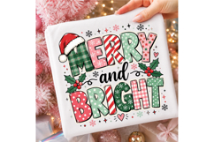 Preppy Merry And Bright Christmas PNG Product Image 3