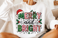 Preppy Merry And Bright Christmas PNG Product Image 3