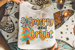 Merry And Bright PNG, Holiday PNG, Christmas Tree PNG, Santa Product Image 3