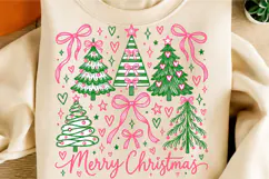 Preppy Merry Christmas PNG Product Image 2