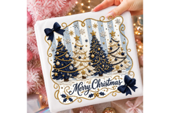 Preppy Merry Christmas Tree Png Product Image 1