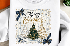 Preppy Merry Christmas Tree Png Product Image 1