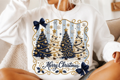 Preppy Merry Christmas Tree Png Product Image 3