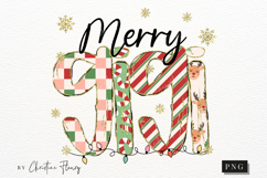 Preppy Merry Nana PNG - 4 Grandma Variations Product Image 5
