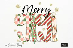 Preppy Merry Nana PNG - 4 Grandma Variations Product Image 5