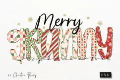 Preppy Merry Nana PNG - 4 Grandma Variations Product Image 4