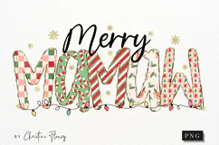 Preppy Merry Nana PNG - 4 Grandma Variations Product Image 3