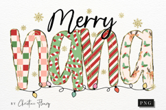 Preppy Merry Nana PNG - 4 Grandma Variations Product Image 2