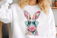 Preppy Painted Bunny for Easter PNG Product Image 3