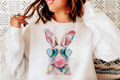 Preppy Painted Bunny for Easter PNG Product Image 4