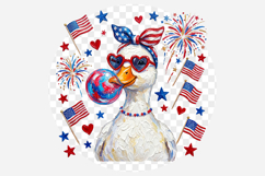 Preppy Patriotic Goose PNG Product Image 2
