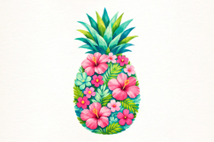 Preppy Brushstroke Pineapple PNG Product Image 1