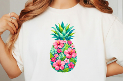 Preppy Brushstroke Pineapple PNG Product Image 3