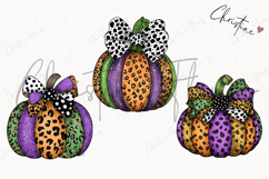 Leopard Print Pumpkins | Fall Png Product Image 3