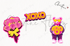 Preppy Retro Valentines Clipart | Valentine's Day PNG Product Image 3