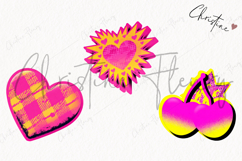 Preppy Retro Valentines Clipart | Valentine's Day PNG Product Image 3