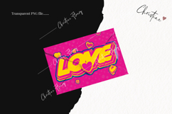 Preppy Retro Valentines Clipart | Valentine's Day PNG Product Image 2