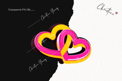 Preppy Retro Valentines Clipart | Valentine's Day PNG Product Image 2